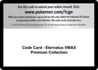 Code Card Eternatus VMAX Premium Collection