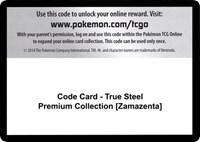 Code Card True Steel Premium Collection Zamazenta