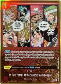 In Two Years At the Sabaody Archipelago One Piece Japanese Version 2nd Anniversary Set