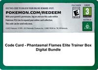 Code Card Phantasmal Flames Elite Trainer Box Digital Bundle